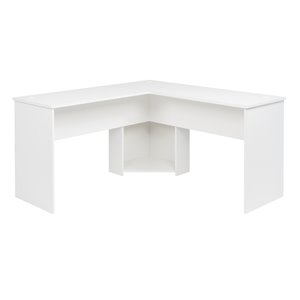Prepac L-shaped Office Desk - 56-in - White