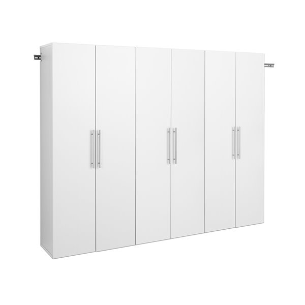 Prepac HangUps 3-Piece Storage Cabinet Set - 90-in - White