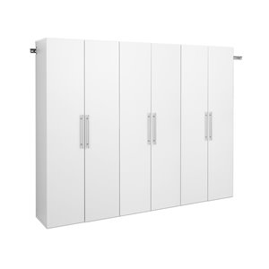 Prepac HangUps 3-Piece Storage Cabinet Set - 90-in - White