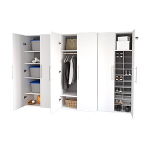 Prepac HangUps 3-Piece Storage Set - 102-in - White