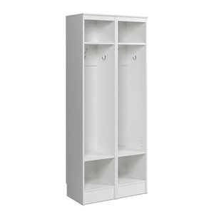 Meuble de rangement étroit pour vestibule de Prepac, 2 mcx, blanc