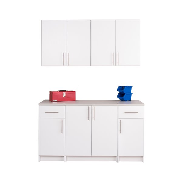 Prepac Elite 64-in White 5-Piece Storage Set