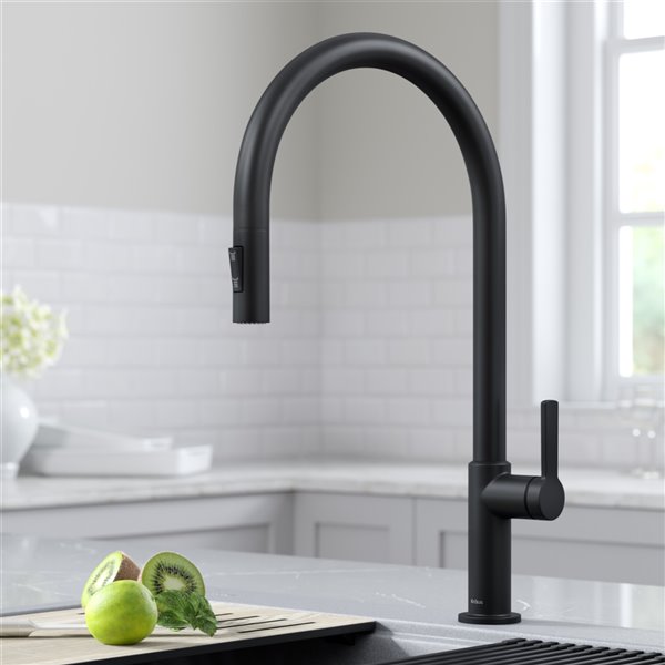 KRAUS Oletto High-Arc Single-Handle Pull-Down Sprayer Kitchen