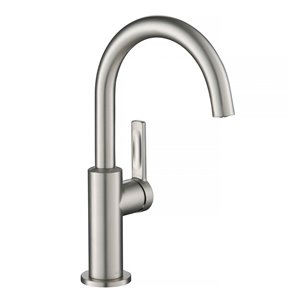 Kraus Oletto Single Handle Kitchen Bar Faucet - Stainless Steel
