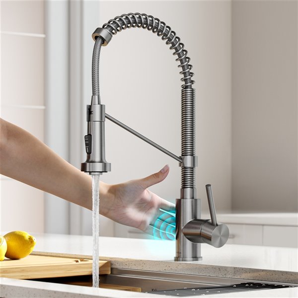 Kraus Bolden Touchless Sensor Pull-Down Single Handle Faucet - Stainless Steel