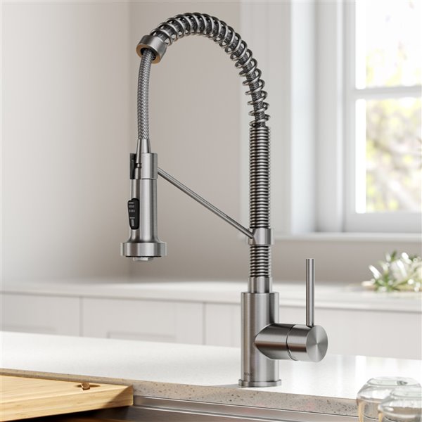 Kraus Bolden Touchless Sensor Pull-Down Single Handle Faucet - Stainless Steel