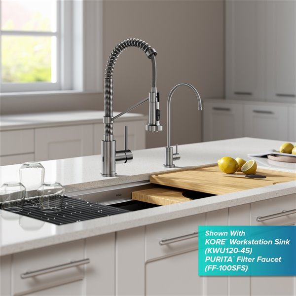 Kraus Bolden Touchless Sensor Pull-Down Single Handle Faucet - Stainless Steel