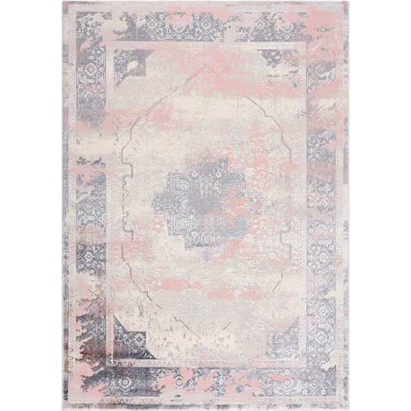 Segma Shiruki Katya Rectangular Area Rug - Machine-Made - Pink - 5-in x 8-in