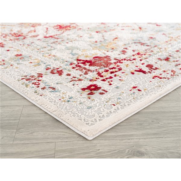 Segma Shiruki Ava Rectangular Area Rug - Machine-Made - Off-white - 5-in x 8-in