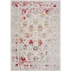 Segma Shiruki Ava Rectangular Area Rug - Machine-Made - Off-white - 5-in x 8-in