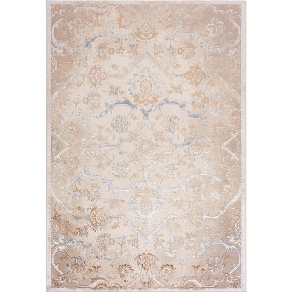 Segma Shiruki Ashanti Rectangular Area Rug - Machine-Made - Off-white - 8-in x 11-in