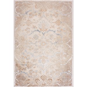 Segma Shiruki Ashanti Rectangular Area Rug - Machine-Made - Off-white - 5-in x 8-in