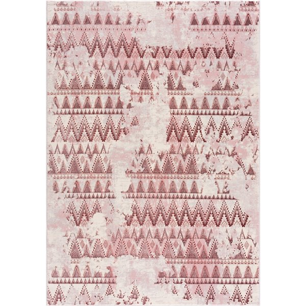 Segma Shiruki Aaliyah Rectangular Area Rug - Machine-Made - Pink - 5-in x 8-in