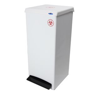 Contenant pour objets contaminés 305 Frost, résidentiel/commercial, 95,1 L, acier blanc