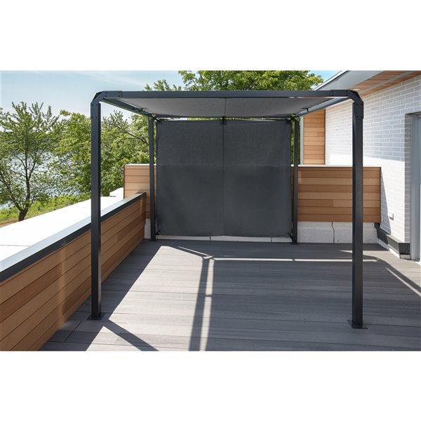 Pergola Dunwich de Sojag, 8 pi x 8 pi, gris