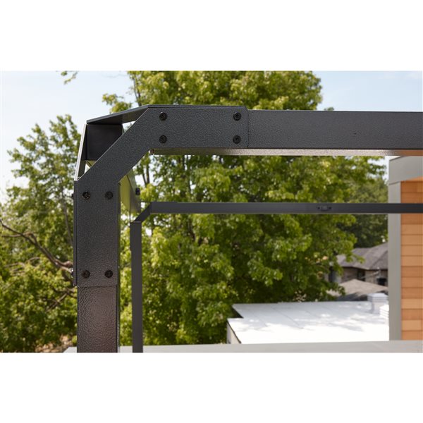 Pergola Dunwich de Sojag, 8 pi x 8 pi, gris