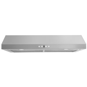Hotte de cuisine sous-armoire Boston d'AVG, 600 PCM, 30 po, acier inoxydable