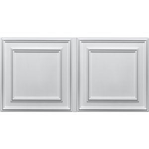 Tuiles de plafond suspendu Ceilume Cambridge blanc 48 po x 24 po 20/pqt