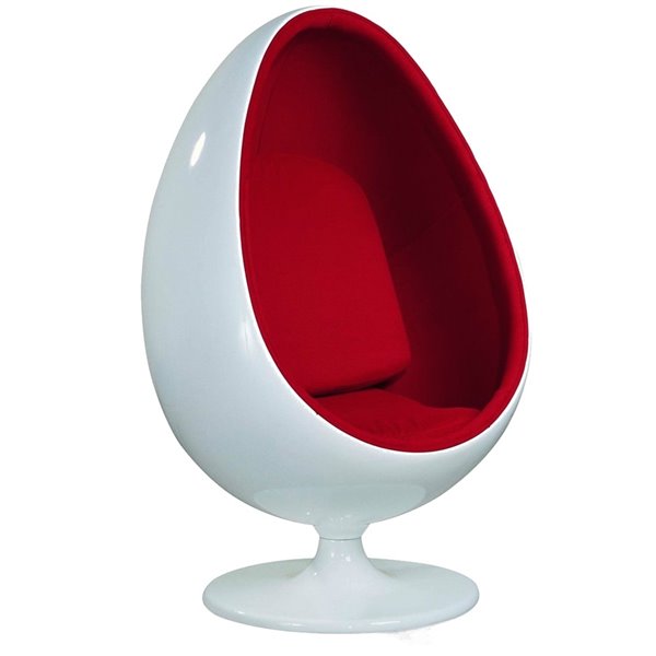 Plata Import Oval Chair - Red