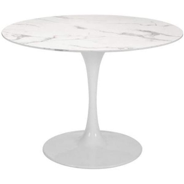 Faux marble tulip deals table