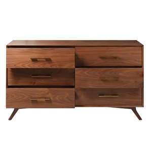 Plata Import Kinai Modern Wood Dresser - 20-in x 36-in - Brown