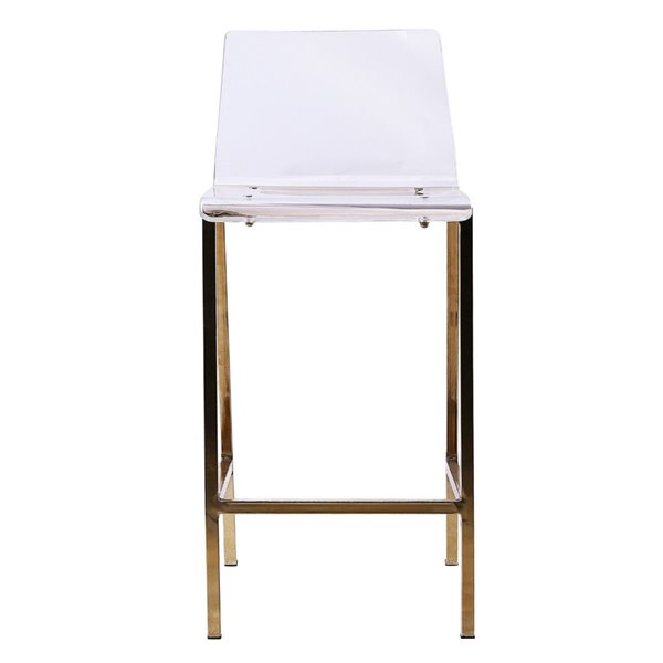 Plata Import Sasha Modern Stool with - Set of 2 - Gold