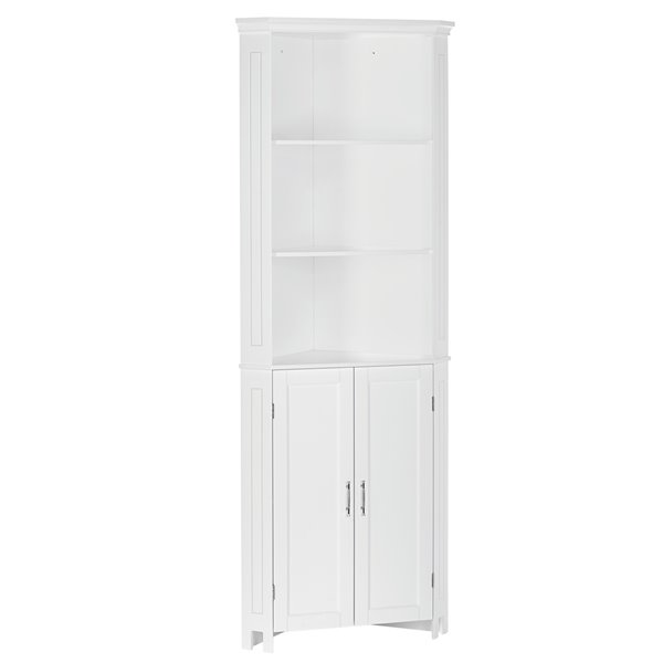 Riverridge Home Somerset Tall 2 Door Corner Cabinet White 06 136 Rona