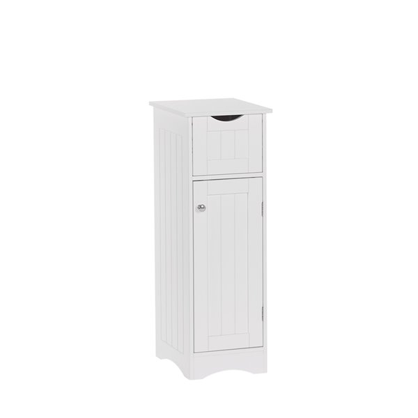 RiverRidge Home Ashland Slim Cabinet with Drawer - White
