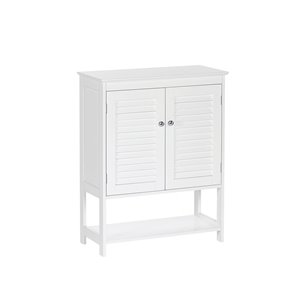 RiverRidge Home Ellsworth 2-Door Floor Cabinet with Open Shelf - White