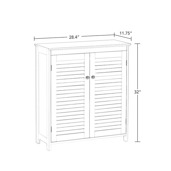 RiverRidge Home Ellsworth 2-Door Floor Cabinet - White