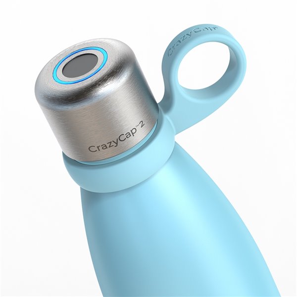 CrazyCap Silicone Handle for Watter Bottle - Light Blue