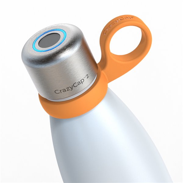 CrazyCap Silicone Handle for Watter Bottle - Orange