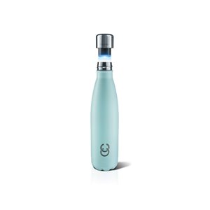Bouteille CrazyCap avec purificateur d'eau UV, 500 ml, cyan