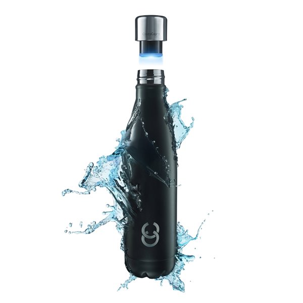 CRAZY CAP CrazyCap Bottle with UV Water Purifier - 500-ml - Onyx | RONA