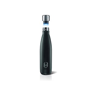 Bouteille CrazyCap avec purificateur d'eau UV, 500 ml, noir onyx