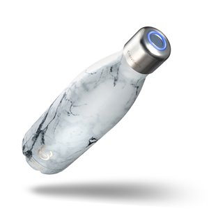 Bouteille CrazyCap avec purificateur d'eau UV, 500 ml, marbre
