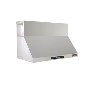 Hotte de cuisine murale Professional de KUCHT avec conduit, 900 PCM, 48 po, acier inoxydable