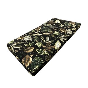 Oakland Living Outdoor Patio Chair Cushion - 16-in x 20-in - Black floral