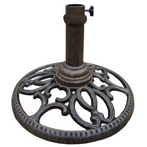 Oakland Living Round Umbrella Stand - Antique Black