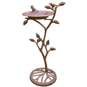 Oakland Living Meadow Bird Bath - Bronze