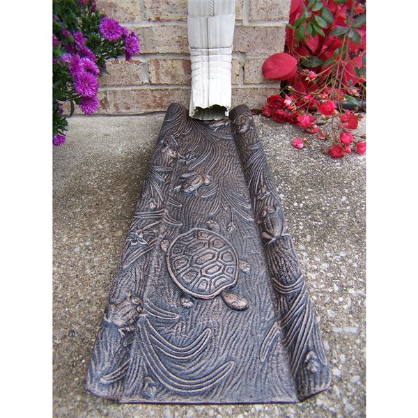Oakland Living Cast Aluminum Splash Block - Antique Bronze