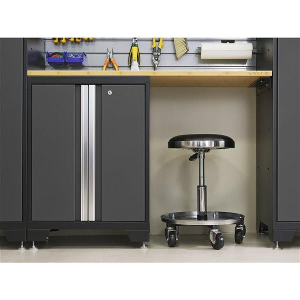 NewAge Products Bold Series Cabinet - Steel - Capacity of 5600 lb - Set of 12 Pieces - Grey