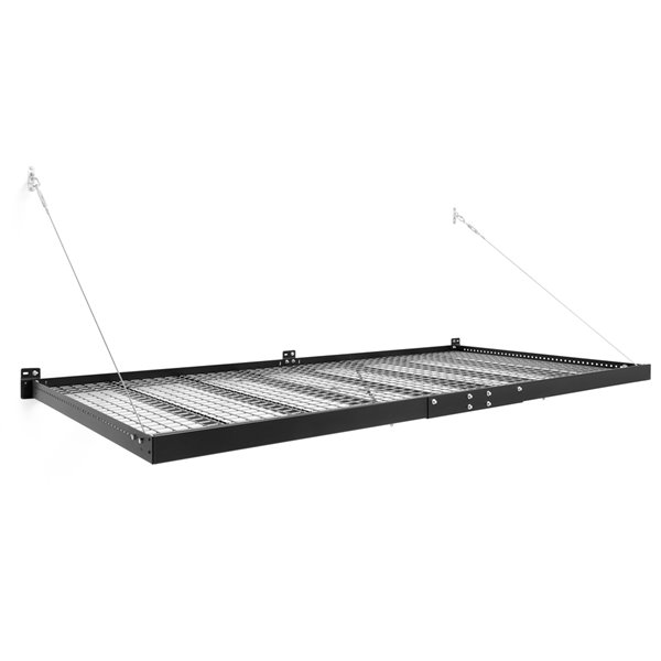 NewAge Poducts Pro Series Wall Mounted Shelf - Steel - 4-ft x 8-ft - Black