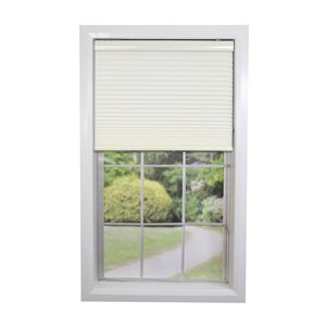 Toile alvéolaire d'intimité sans cordon de Versailles Home Fashions, filtre d'éclairage, 30 po x 72 po, ivoire