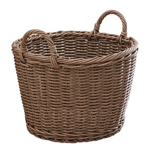 Panier de rangement avec poignées Mila de Vifah, en résine, rond, 19 po