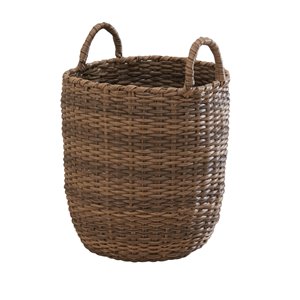 Panier de rangement avec poignées Lucia de Vifah, en résine, rond, 15 po