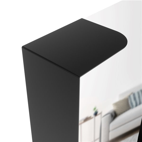 Umbra Alcove Mirror with Shelves - 30-in x 20-in - Black