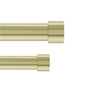 Umbra Cappa Adjustable Double Curtain Rod - Gold
