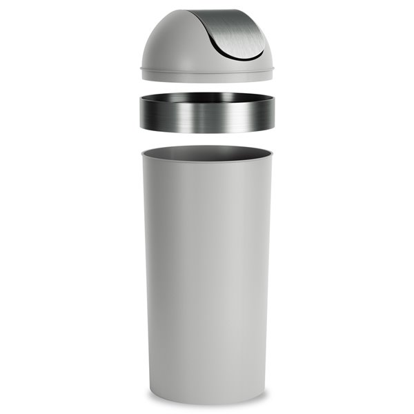 Umbra Venti 16-Gallon (62L) Trash Can with Swing Top Lid