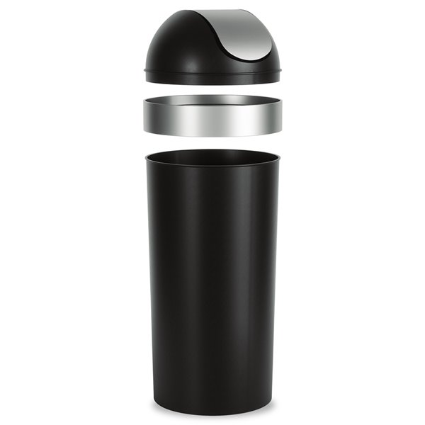 Umbra Venti 16-Gallon (62L) Trash Can with Swing Top Lid